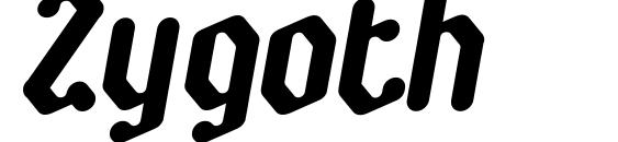 шрифт Zygoth, бесплатный шрифт Zygoth, предварительный просмотр шрифта Zygoth