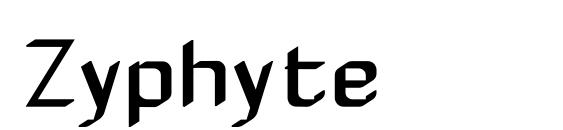 шрифт Zyphyte, бесплатный шрифт Zyphyte, предварительный просмотр шрифта Zyphyte