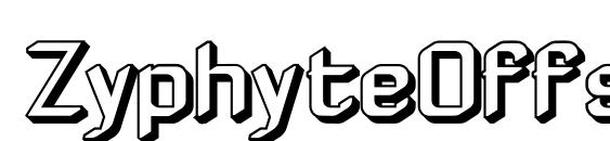 шрифт ZyphyteOffset, бесплатный шрифт ZyphyteOffset, предварительный просмотр шрифта ZyphyteOffset
