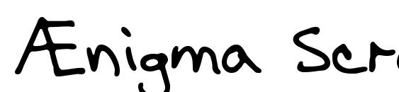 Ænigma Scrawl (BRK) font, free Ænigma Scrawl (BRK) font, preview Ænigma Scrawl (BRK) font