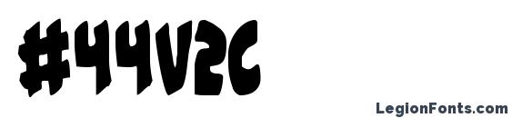 шрифт #44v2c, бесплатный шрифт #44v2c, предварительный просмотр шрифта #44v2c