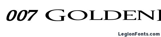 шрифт 007 GoldenEye, бесплатный шрифт 007 GoldenEye, предварительный просмотр шрифта 007 GoldenEye