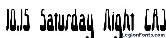 10.15 Saturday Night [R] BRK font, free 10.15 Saturday Night [R] BRK font, preview 10.15 Saturday Night [R] BRK font