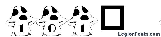 101! In the ShroomZ font, free 101! In the ShroomZ font, preview 101! In the ShroomZ font