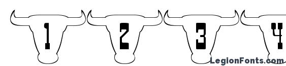 101! texan style Font, Number Fonts