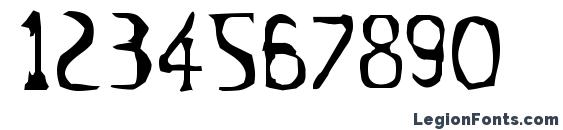 13th Ghostwrite JRZ Font, Number Fonts