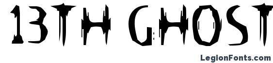 шрифт 13th Ghostwrite JRZ, бесплатный шрифт 13th Ghostwrite JRZ, предварительный просмотр шрифта 13th Ghostwrite JRZ