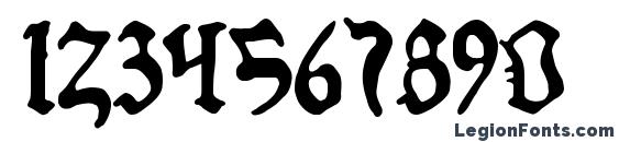 1454 Gutenberg Bibel Font, Number Fonts