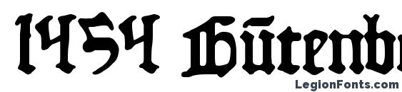 1454 Gutenberg Bibel Font