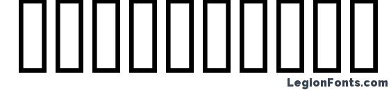 1998A Font, Number Fonts