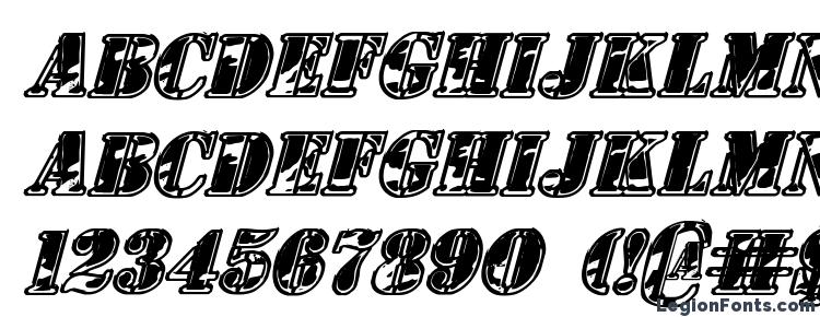 glyphs 1st Cav II Italic font, сharacters 1st Cav II Italic font, symbols 1st Cav II Italic font, character map 1st Cav II Italic font, preview 1st Cav II Italic font, abc 1st Cav II Italic font, 1st Cav II Italic font