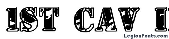 1st Cav II font, free 1st Cav II font, preview 1st Cav II font