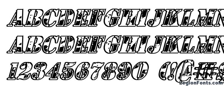 glyphs 1st Cav Italic font, сharacters 1st Cav Italic font, symbols 1st Cav Italic font, character map 1st Cav Italic font, preview 1st Cav Italic font, abc 1st Cav Italic font, 1st Cav Italic font