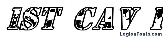 1st Cav Italic Font
