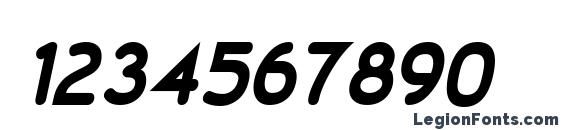 20th Century Font Italic Font, Number Fonts