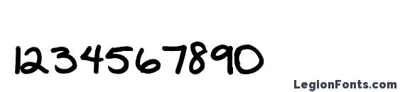 2peas dear diary Font, Number Fonts