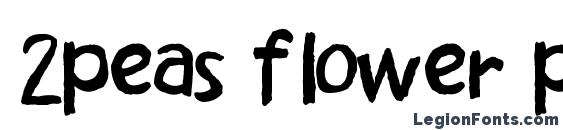 2peas flower pot Font