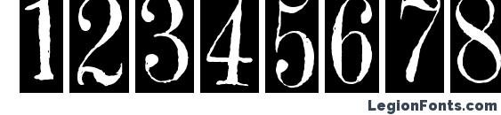 2peas gift Font, Number Fonts