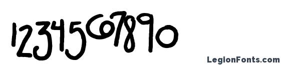 2peas silly Font, Number Fonts