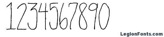 2peas stand tall Font, Number Fonts