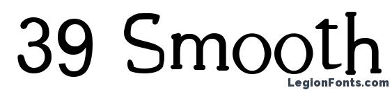 39 Smooth font, free 39 Smooth font, preview 39 Smooth font