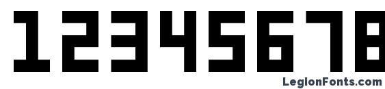 Шрифт 6px2bus, Шрифты для цифр и чисел