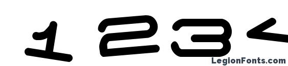 7 days fat rotated Font, Number Fonts