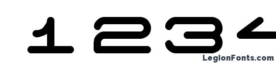 7 days fat Font, Number Fonts