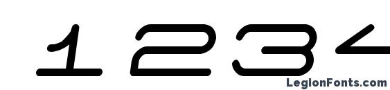 Шрифт 7 days oblique, Шрифты для цифр и чисел