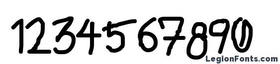 711 Slurpie Font, Number Fonts