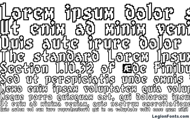 specimens 8 bit Limit O (BRK) font, sample 8 bit Limit O (BRK) font, an example of writing 8 bit Limit O (BRK) font, review 8 bit Limit O (BRK) font, preview 8 bit Limit O (BRK) font, 8 bit Limit O (BRK) font