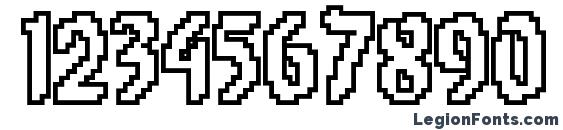 8 bit Limit O BRK Font, Number Fonts