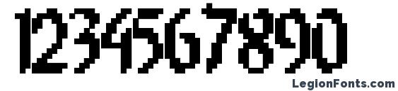 8 bit Limit Font, Number Fonts