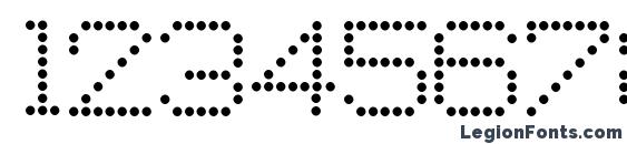 8Pin Matrix Font, Number Fonts