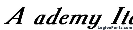A ademy Italic Bold Italic Font