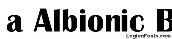 a Albionic Bold font, free a Albionic Bold font, preview a Albionic Bold font