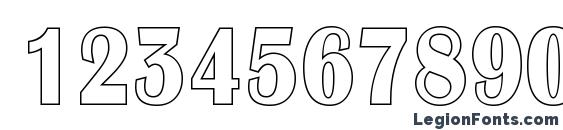 a AlbionicNrOtl Font, Number Fonts