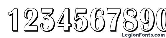 a AlbionicTitulNrSh Font, Number Fonts