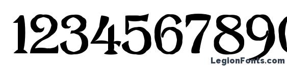 A algeriusblwregular Font, Number Fonts