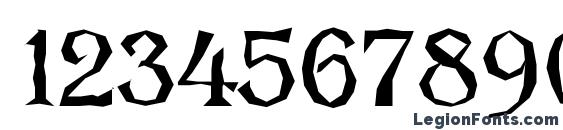 a AlgeriusBrk Font, Number Fonts