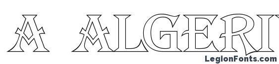 шрифт a AlgeriusOtl, бесплатный шрифт a AlgeriusOtl, предварительный просмотр шрифта a AlgeriusOtl