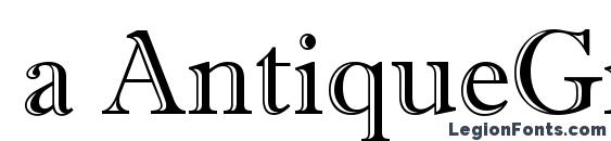 a AntiqueGr font, free a AntiqueGr font, preview a AntiqueGr font