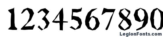 a AntiqueTradyBrk Font, Number Fonts