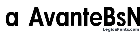 Шрифт a AvanteBsNr Bold