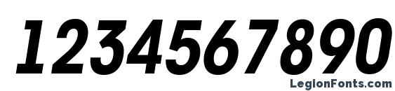 a AvanteBsNr BoldItalic Font, Number Fonts