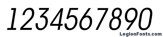 a AvanteBsNr LightItalic Font, Number Fonts