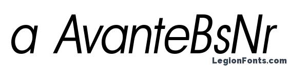 a AvanteBsNr LightItalic font, free a AvanteBsNr LightItalic font, preview a AvanteBsNr LightItalic font