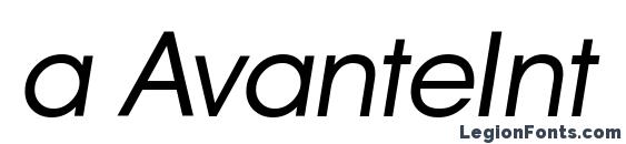 шрифт a AvanteInt BookItalic, бесплатный шрифт a AvanteInt BookItalic, предварительный просмотр шрифта a AvanteInt BookItalic