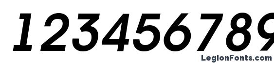 a AvanteLt DemiBoldItalic Font, Number Fonts