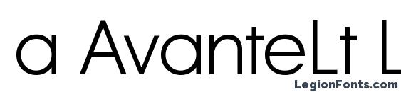 шрифт a AvanteLt Light, бесплатный шрифт a AvanteLt Light, предварительный просмотр шрифта a AvanteLt Light
